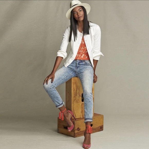 Cabi White Castaway Denim Jacket Size M - Picture 6 of 6